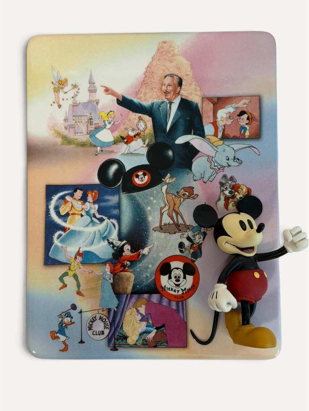 Bradford Exchange Disney 100 Year Anniversary 3D Plate 1940-1960 with COA